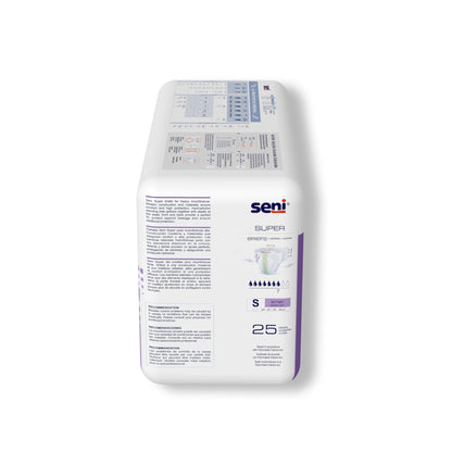 Seni® Super Unisex Adult Incontinence Brief Small Disposable Heavy Absorbency (1163834_CS)