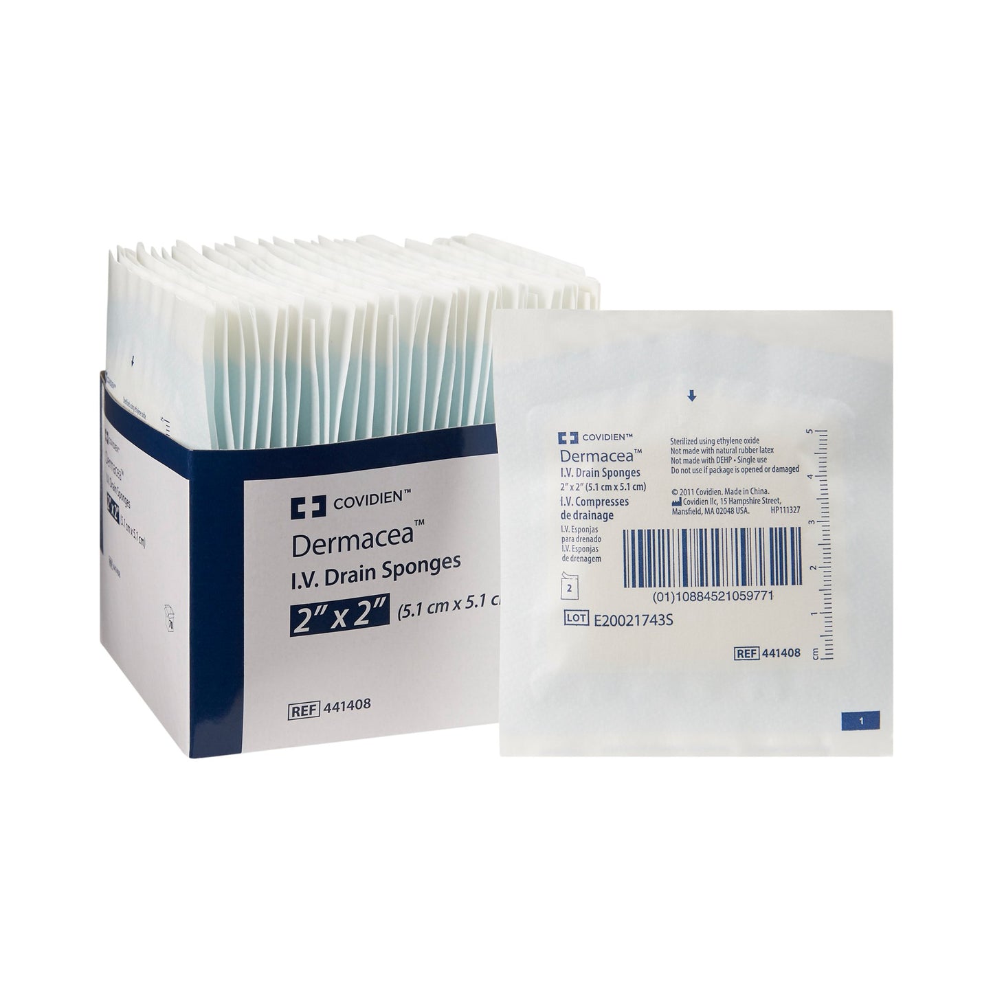 Dermacea™ I.V. Sponge 2 X 2 Inch 6-Ply Sterile 2 per Pack (516680_BX)