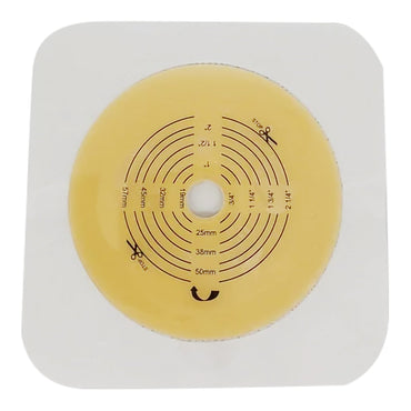 Safe n Simple™ Ostomy Barrier Trim to Fit, Standard Wear Flexible Tape 70 mm Flange Up to 2-1/4 Inch Opening 5 X 5 Inch (1243979_BX)