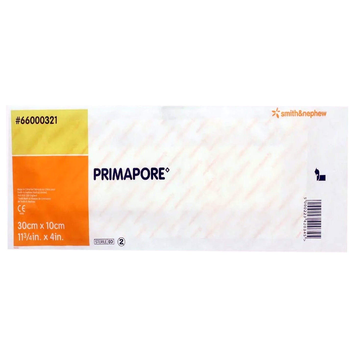 Primapore Island Dressing 4 X 11-3/4 Inch Rectangle Sterile Film Backing (364692_CS)