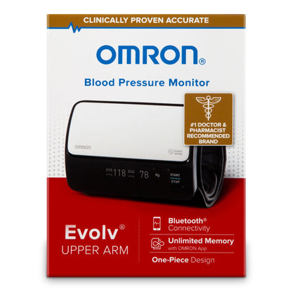 Evolv® Home Automatic Digital Blood Pressure Monitor Wide Range Cloth Fabric Cuff 23 - 43 cm Mobile (1155764_EA)