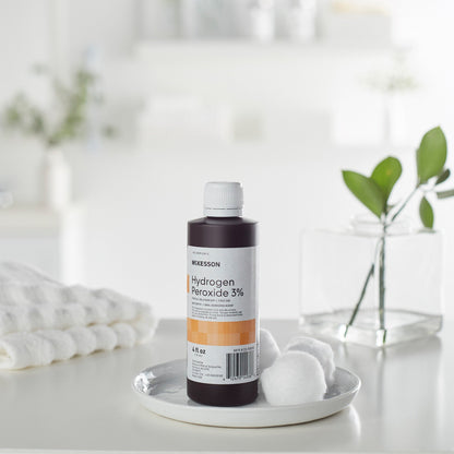 McKesson Brand Antiseptic Hydrogen Peroxide Topical Liquid 4 oz. Bottle (141564_EA)