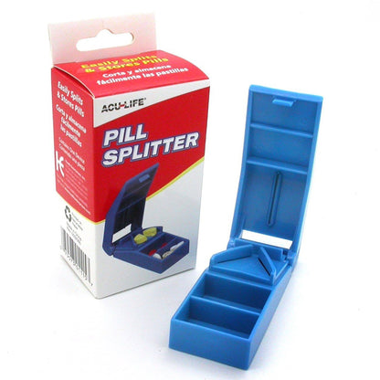 Acu-Life® Pill Cutter Hand Operated Blue (861268_EA)