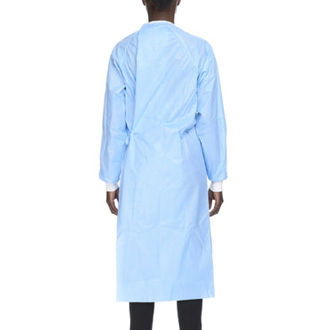 Halyard Basics Non-Reinforced Surgical Gown with Towel Large Blue Sterile Disposable (654134_EA)