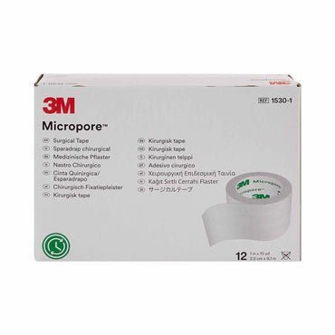 3M™ Micropore™ Medical Tape White 1 Inch X 10 Yard Paper NonSterile (5767_BX)