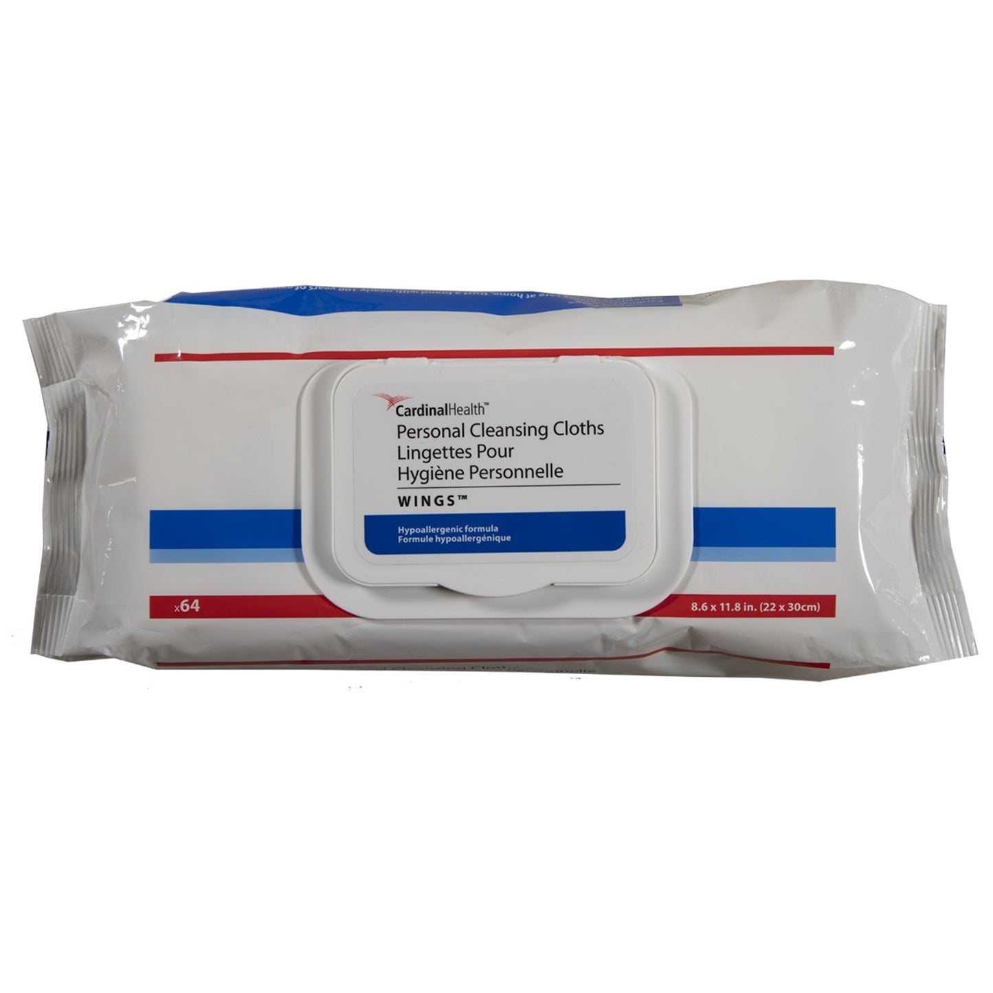 Cardinal Health™ Wings™ Personal Cleansing Wipe Soft Pack Scented 64 Count (1189849_CS)