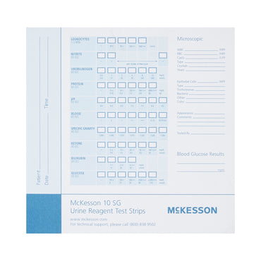 McKesson Consult™ Urine Reagent Test Strip Recording Pad For use with McKesson CONSULT® 10SG Urine Reagent Strips (MFR # 121-10SG) (976928_PD)