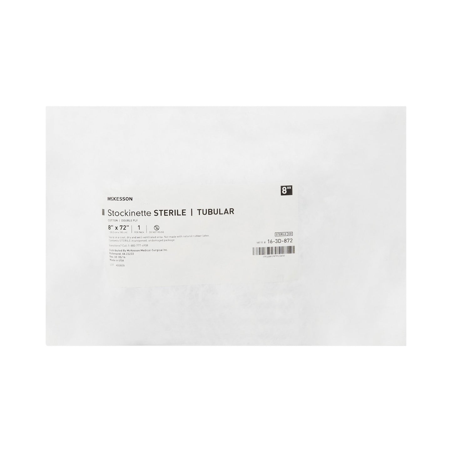 McKesson Surgical Stockinette Tubular 8 X 72 Inch Sterile (457659_EA)