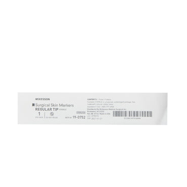 McKesson Skin Marker with Ruler and Labels Prep-Resistant Gentian Violet Ink Sterile Full Size Regular Tip (661789_EA)