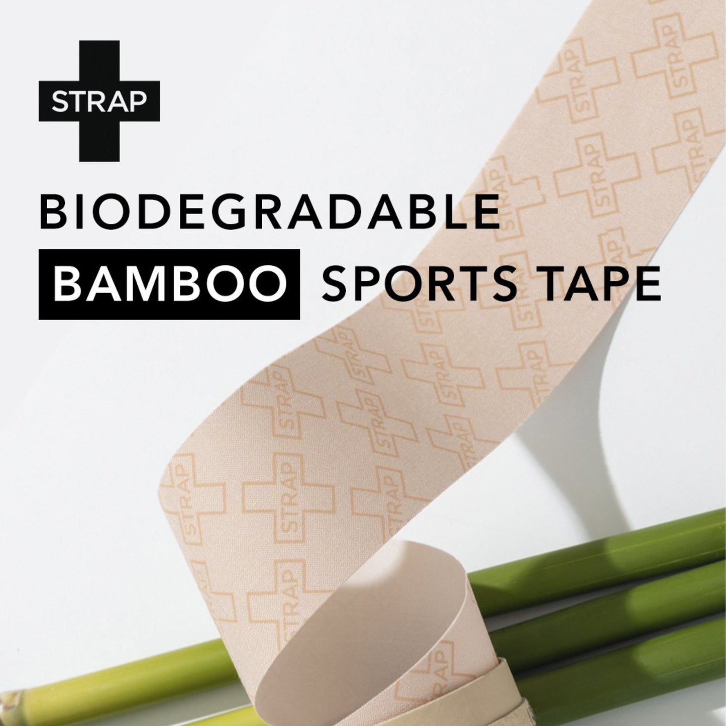Strap Athletic Tape Natural 1.97 Inch X 5-1/2 Yard Bamboo Fiber NonSterile (1219456_TU)
