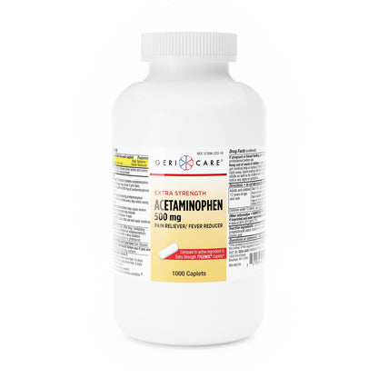Geri-Care® Pain Relief 500 mg Strength Acetaminophen Caplet 1,000 per Bottle (1244860_BT)