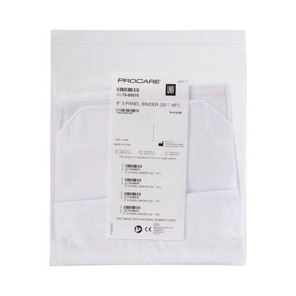 ProCare® Premium Abdominal Binder One Size Fits Most Hook and Loop Closure 30 to 45 Inch Waist Circumference 9 Inch Height Adult (302627_EA)