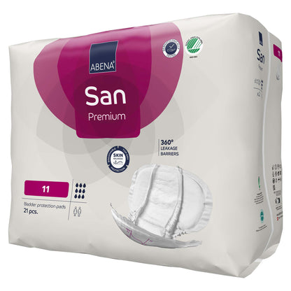 Abena® San Premium Incontinence Liner 14.5 X 28.7 Inch Heavy Absorbency Fluff / Polymer Core Size 11 (1218223_PK)