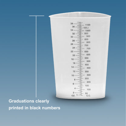 Plasti-Grad® Graduated Beaker Triangular Polypropylene 1,200 mL (320504_EA)
