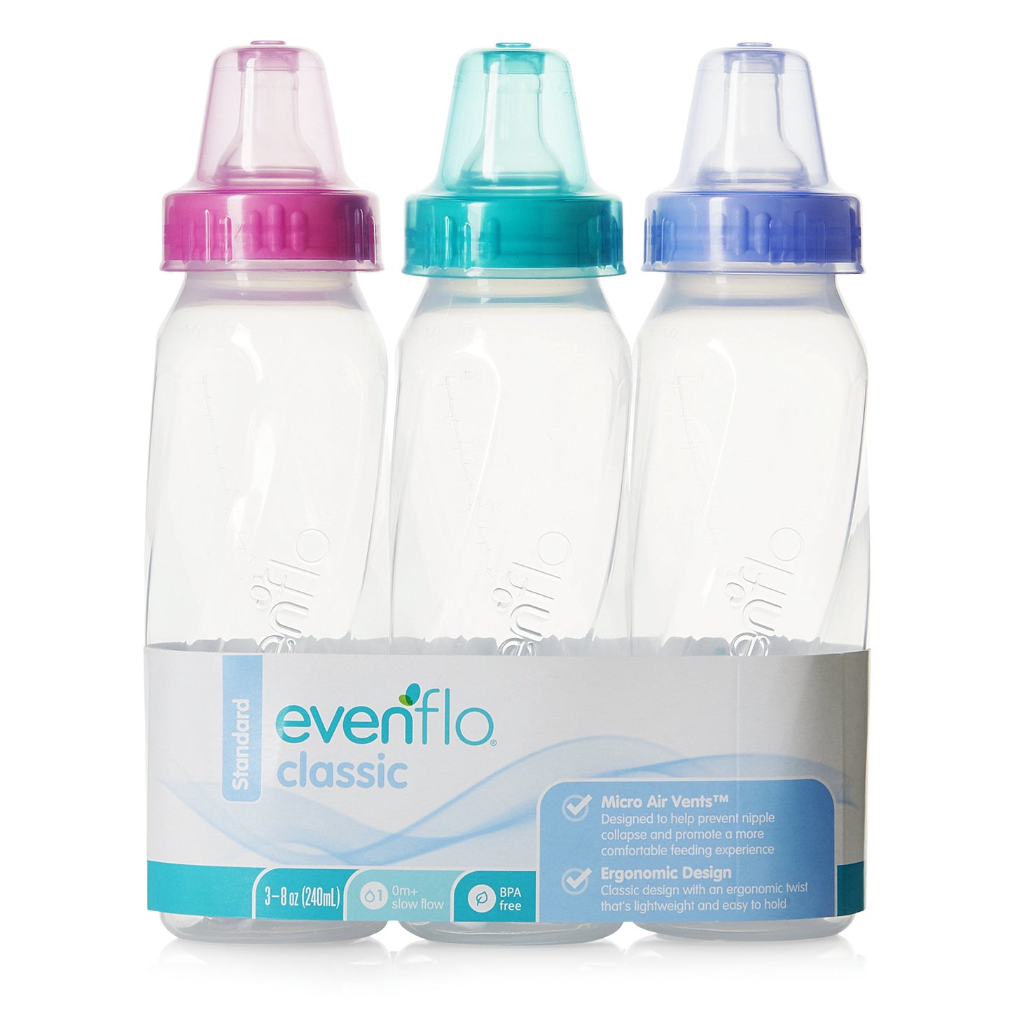 Evenflo Classic Baby Bottle 8 oz. Polypropylene (1149238_PK)