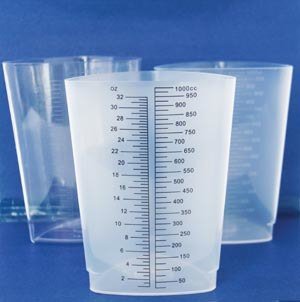 GMAX Industries Graduated Container Triangular Polypropylene 32 oz. (1123212_EA)