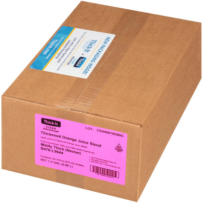 Thick-It® Clear Advantage® Thickened Beverage 8 oz. Bottle Orange Flavor Liquid IDDSI Level 2 Mildly Thick (803169_EA)