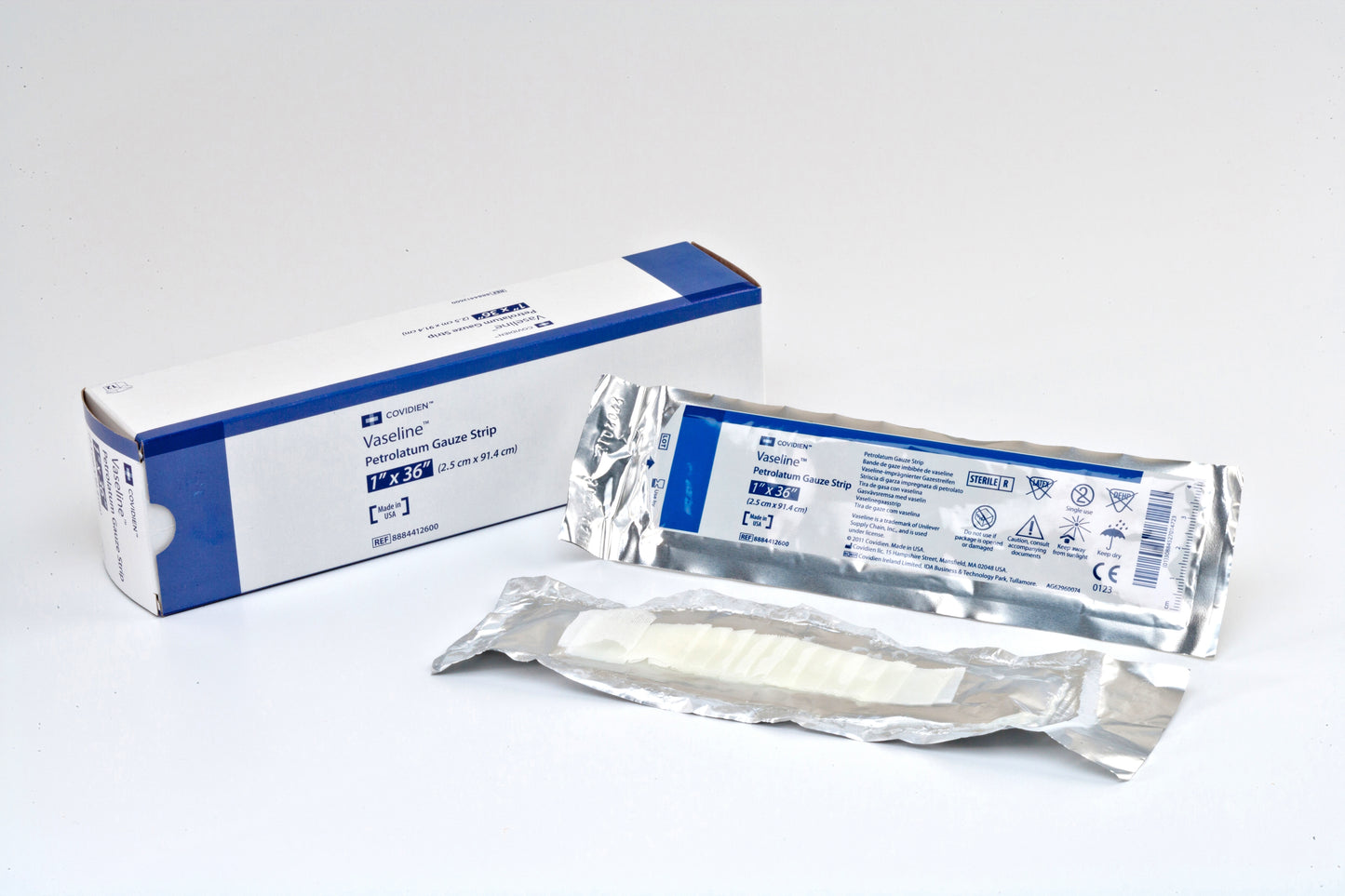 Vaseline® Petrolatum Impregnated Dressing Strip 1 X 36 Inch Sterile (32725_CS)
