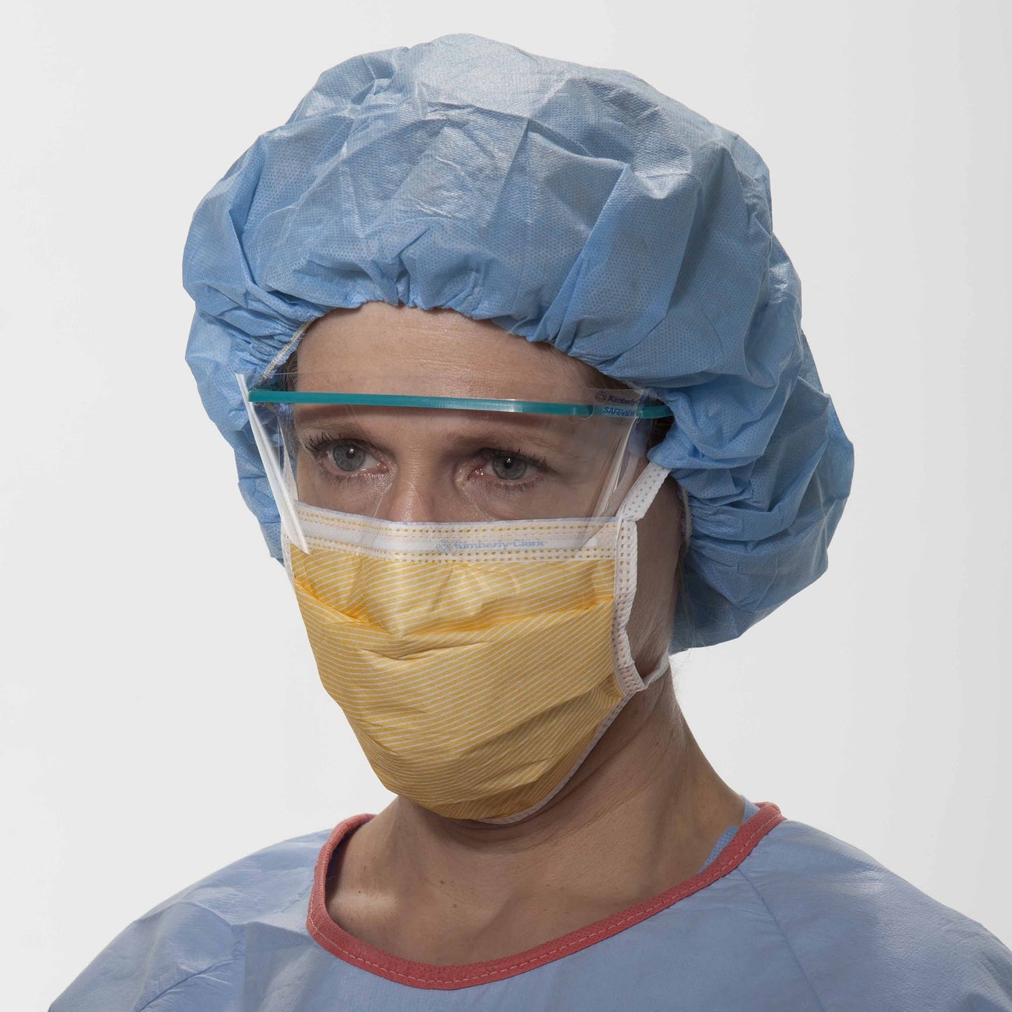 FluidShield Surgical Mask Anti-fog Foam ASTM Level 3 Tie Closure One Size Fits Most (418299_CS)