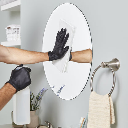 CareStock™ Exam Glove Large NonSterile Nitrile Standard Cuff Length Fully Textured Black Not Rated (1230894_CS)