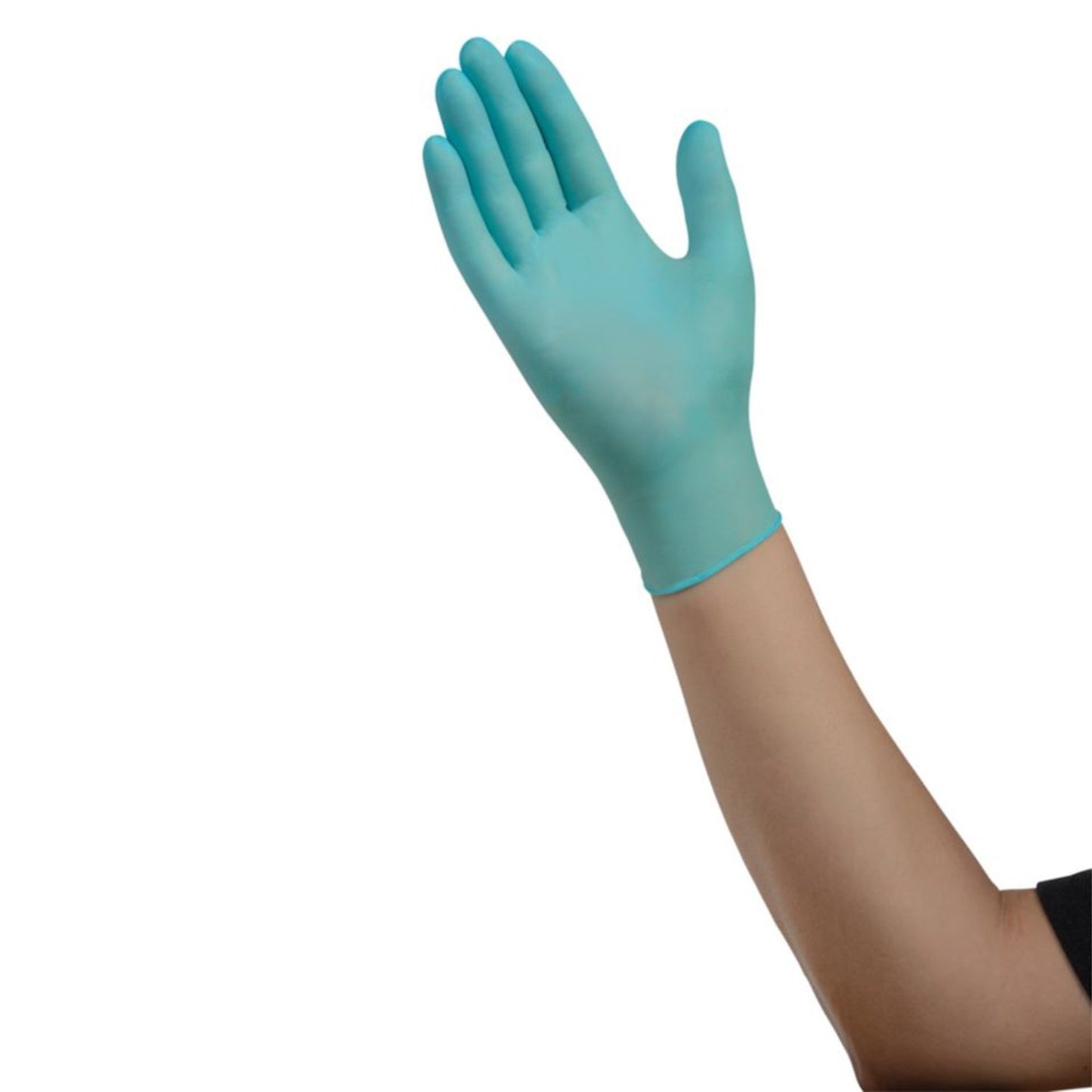 ESTEEM™ Stretch Exam Glove Medium NonSterile Nitrile Standard Cuff Length Textured Fingertips Teal Chemo Tested (783075_CS)