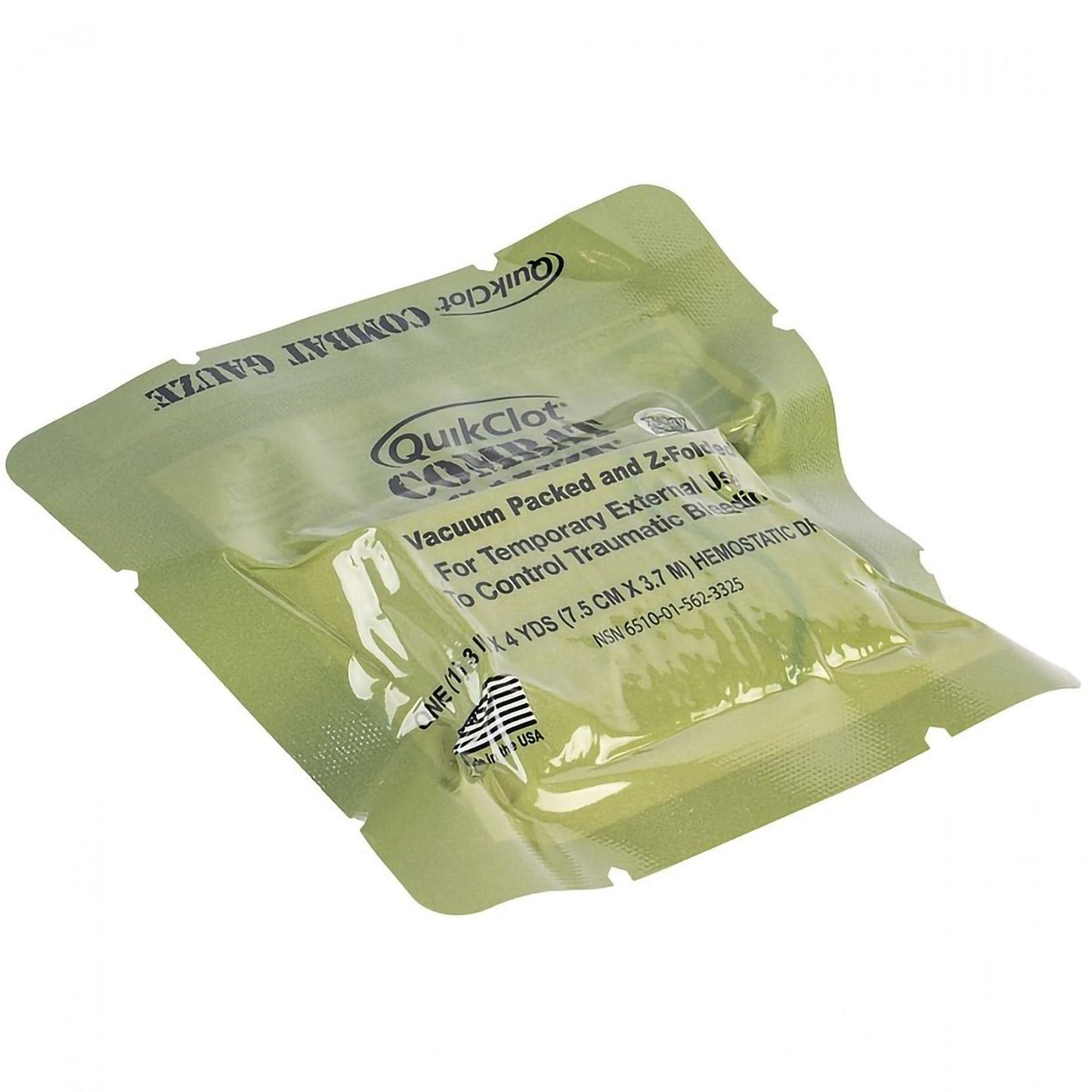 QuikClot Combat Gauze® Hemostatic Dressing 3 Inch X 4 Yard 1 per Pack Sterile (1019198_EA)