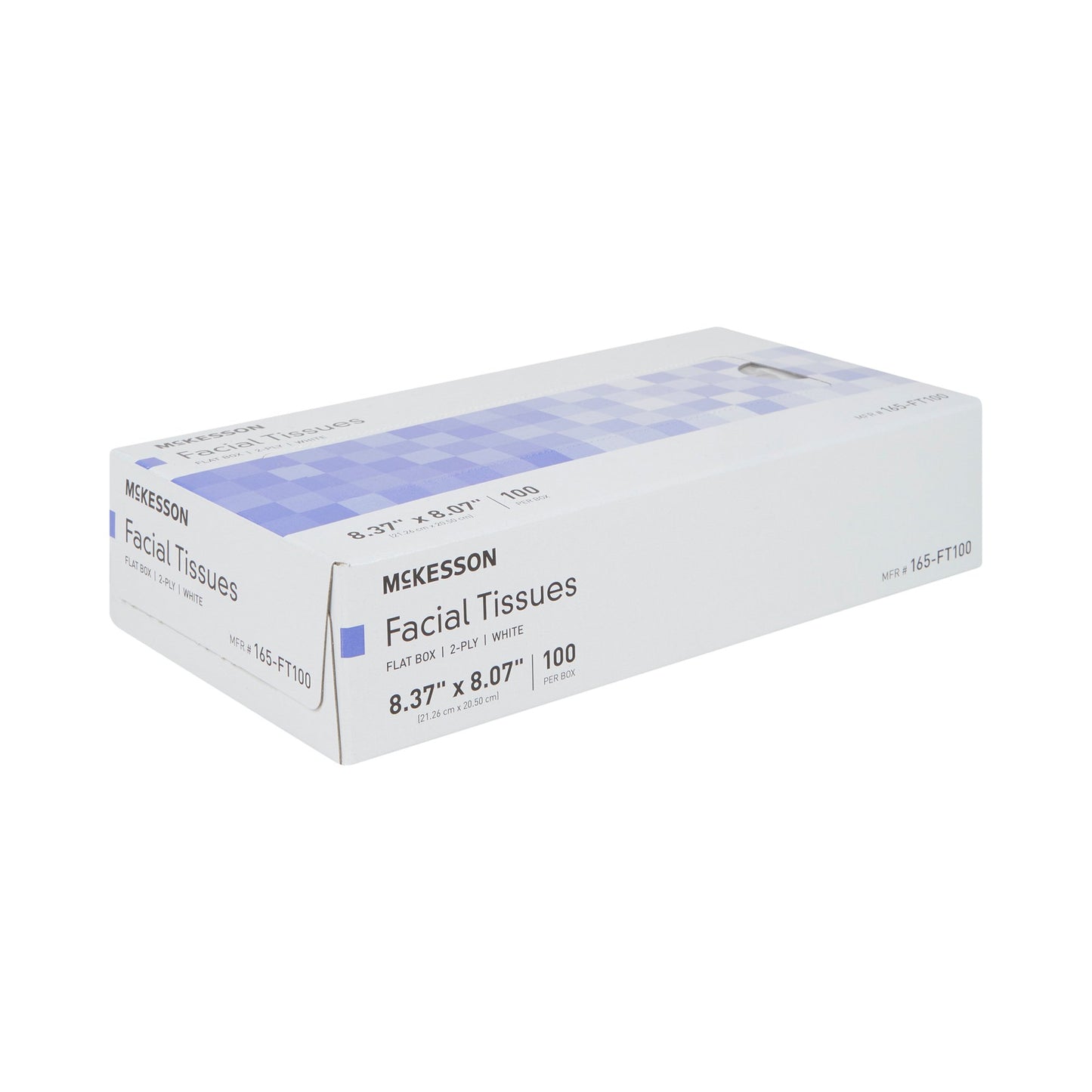 McKesson Facial Tissue White 8.37 X 8.07 Inch 100 Count (1040596_BX)