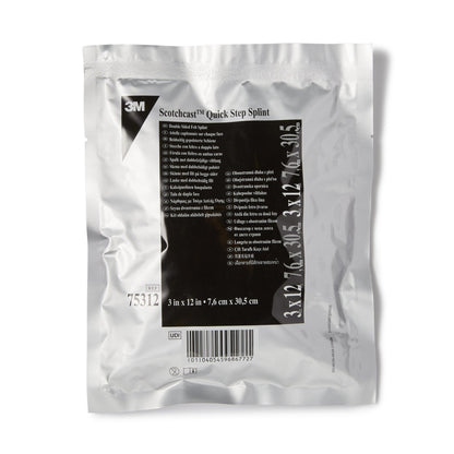 3M™ Scotchcast™ Quick Step Double Sided Felt Padded Precut Splint 3 X 12 Inch Felt / Fiberglass White (1193018_CS)