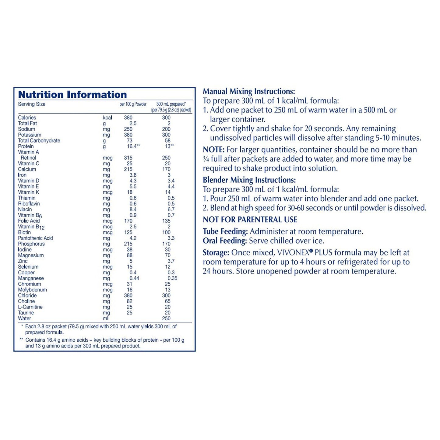 Vivonex® Plus Oral Supplement Unflavored Powder 2.8 oz. Individual Packet (746869_EA)