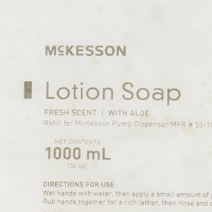 McKesson Soap Lotion 1,000 mL Dispenser Refill Bag Fresh Scent (468272_EA)