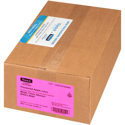 Thick-It® Clear Advantage® Thickened Beverage 8 oz. Bottle Apple Flavor Liquid IDDSI Level 2 Mildly Thick (803175_EA)