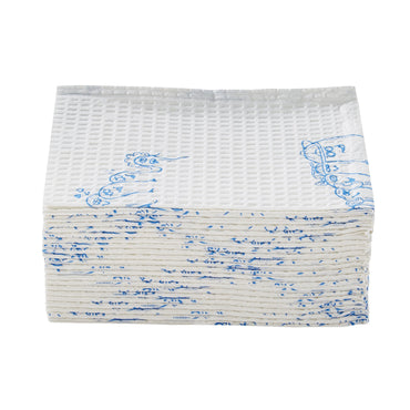 McKesson Procedure Towel 13 W X 18 L Inch White / Blue Cartoon Toes NonSterile (1069101_CS)