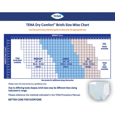 TENA Dry Comfort™ Unisex Adult Incontinence Brief Large Disposable Moderate Absorbency (1245725_CS)