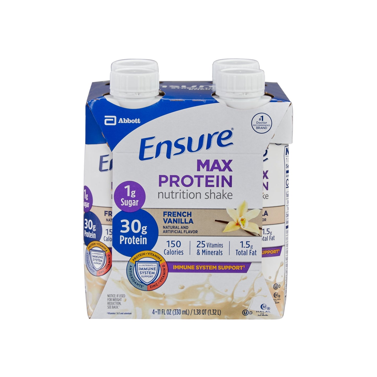 Ensure® Max Protein Nutrition Shake Oral Supplement French Vanilla Flavor Liquid 11 oz. Reclosable Carton (1209630_PK)