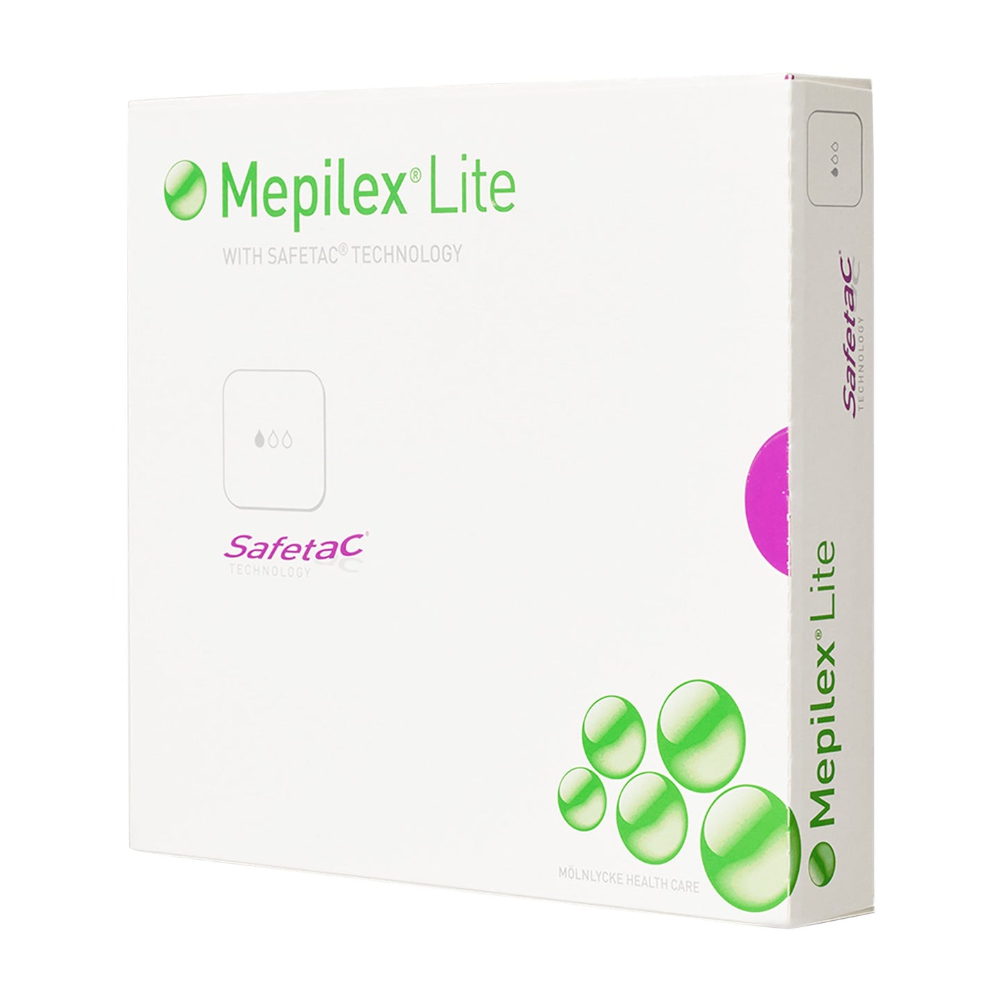 Mepilex® Lite Thin Foam Dressing 6 X 6 Inch Without Border Film Backing Silicone Adhesive Square Sterile (580917_EA)