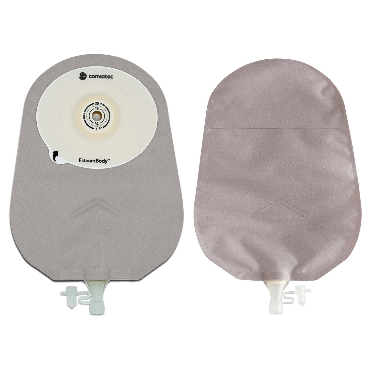 Esteem Body™ Urostomy Pouch One-Piece System 10 Inch Length Deep Convex, Trim To Fit 10 to 35 mm Stoma (1243503_BX)