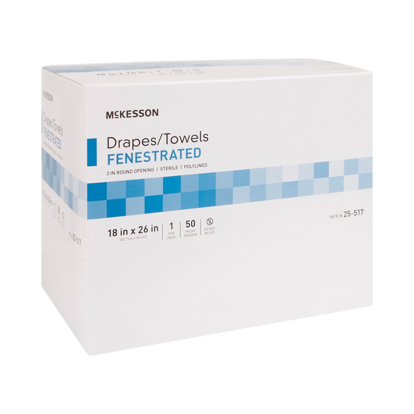 McKesson General Purpose Drape Poly Lined Towel Drape 18 W X 26 L Inch Sterile (65923_BX)