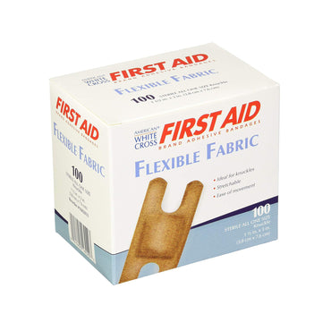 American® White Cross Adhesive Strip 1-1/2 X 3 Inch Fabric Knuckle Tan Sterile (161545_CS)