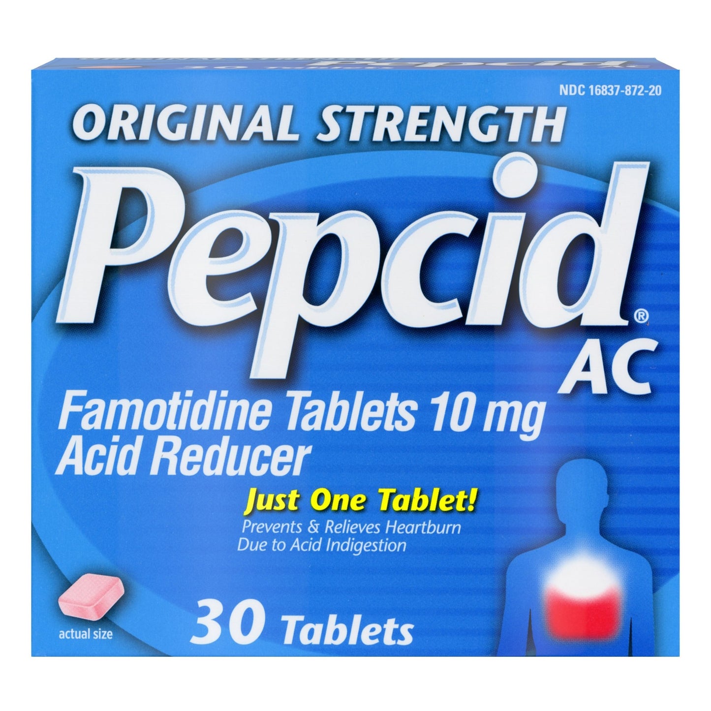 Pepcid® AC Antacid 10 mg Strength Tablet 30 per Box (677833_CS)