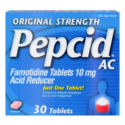 Pepcid® AC Antacid 10 mg Strength Tablet 30 per Box (677833_CS)