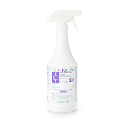 Envirocide® Surface Disinfectant Cleaner Broad Spectrum Trigger Spray Liquid 24 oz. Bottle Alcohol Scent NonSterile (379425_BT)