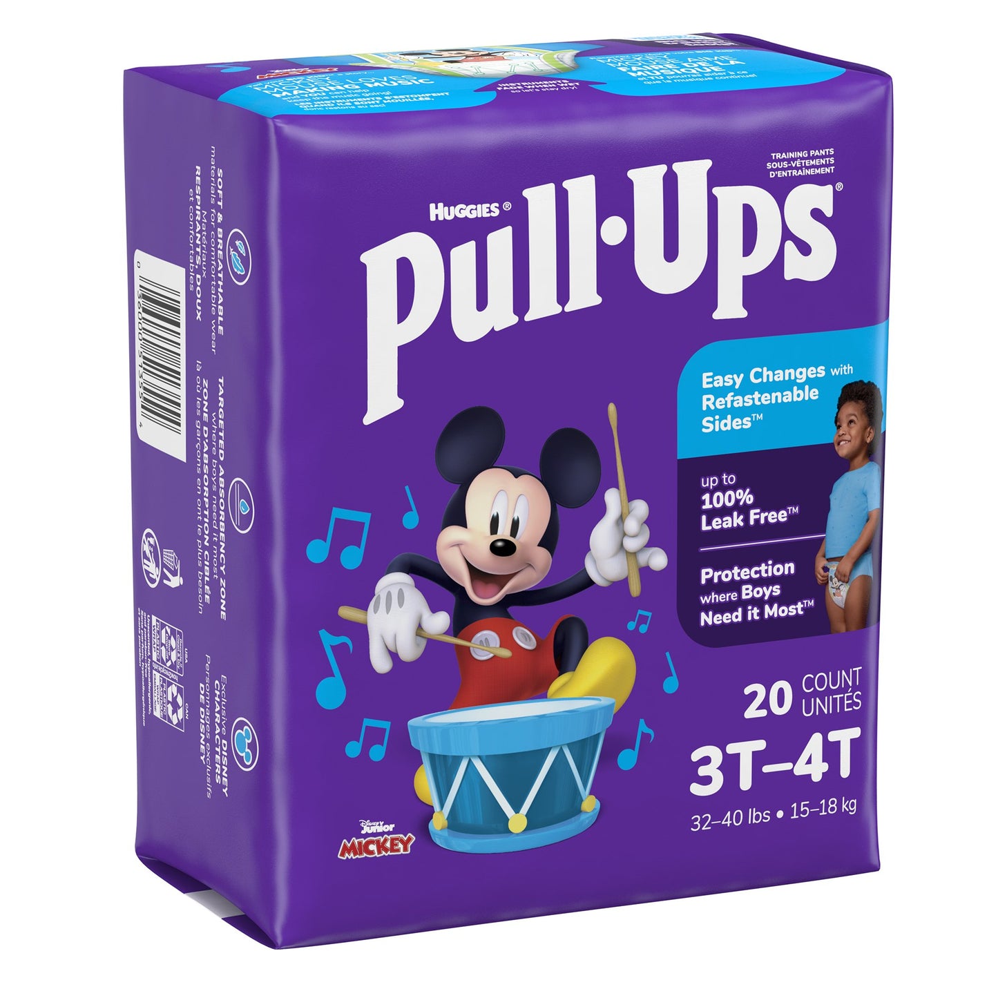 Pull-Ups® Male Toddler Training Pants Size 3T to 4T Disposable Moderate Absorbency (1160320_PK)