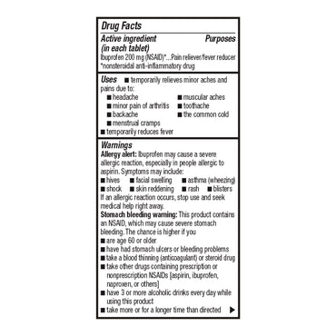 Foster & Thrive™ Pain Relief 200 mg Strength Ibuprofen Tablet 50 per Bottle (1239000_BT)