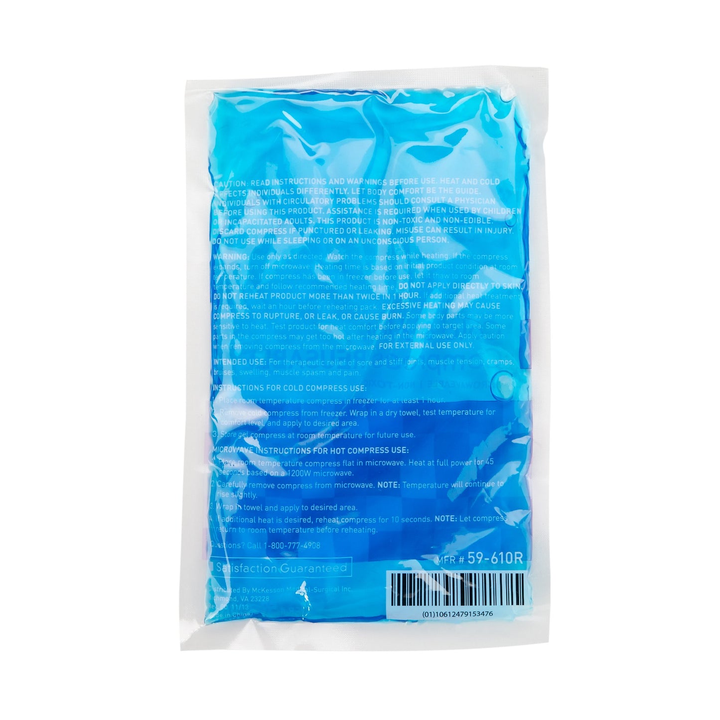 McKesson Hot / Cold Pack General Purpose Large 6-3/4 X 10-1/2 Inch Gel Reusable (523843_CS)
