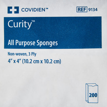 Curity™ Nonwoven Sponge 4 X 4 Inch 3-Ply NonSterile 200 per Pack (194217_CS)