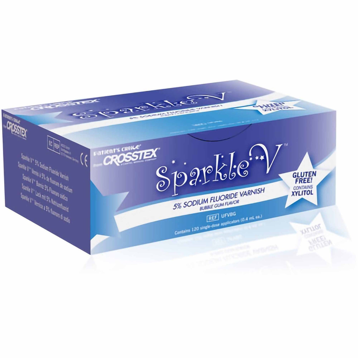 Sparkle V™ Fluoride Treatment 0.4 mL X 120 per Box Bubblegum Flavor (783394_BX)
