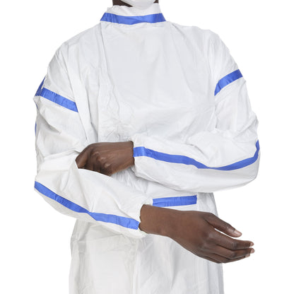 TrueCare Biomedix Chemotherapy Procedure Gown One Size Fits Most White Sterile ASTM F739-12 Disposable (1136418_CT)