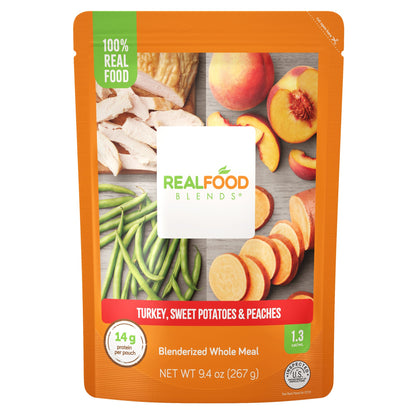 Real Food Blends® Select™ Tube Feeding Formula Turkey / Pears / Pumpkin Puree 9.4 oz. Pouch (1258417_CS)