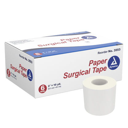 Dynarex® Medical Tape White 2 Inch X 10 Yard Paper NonSterile (720400_EA)