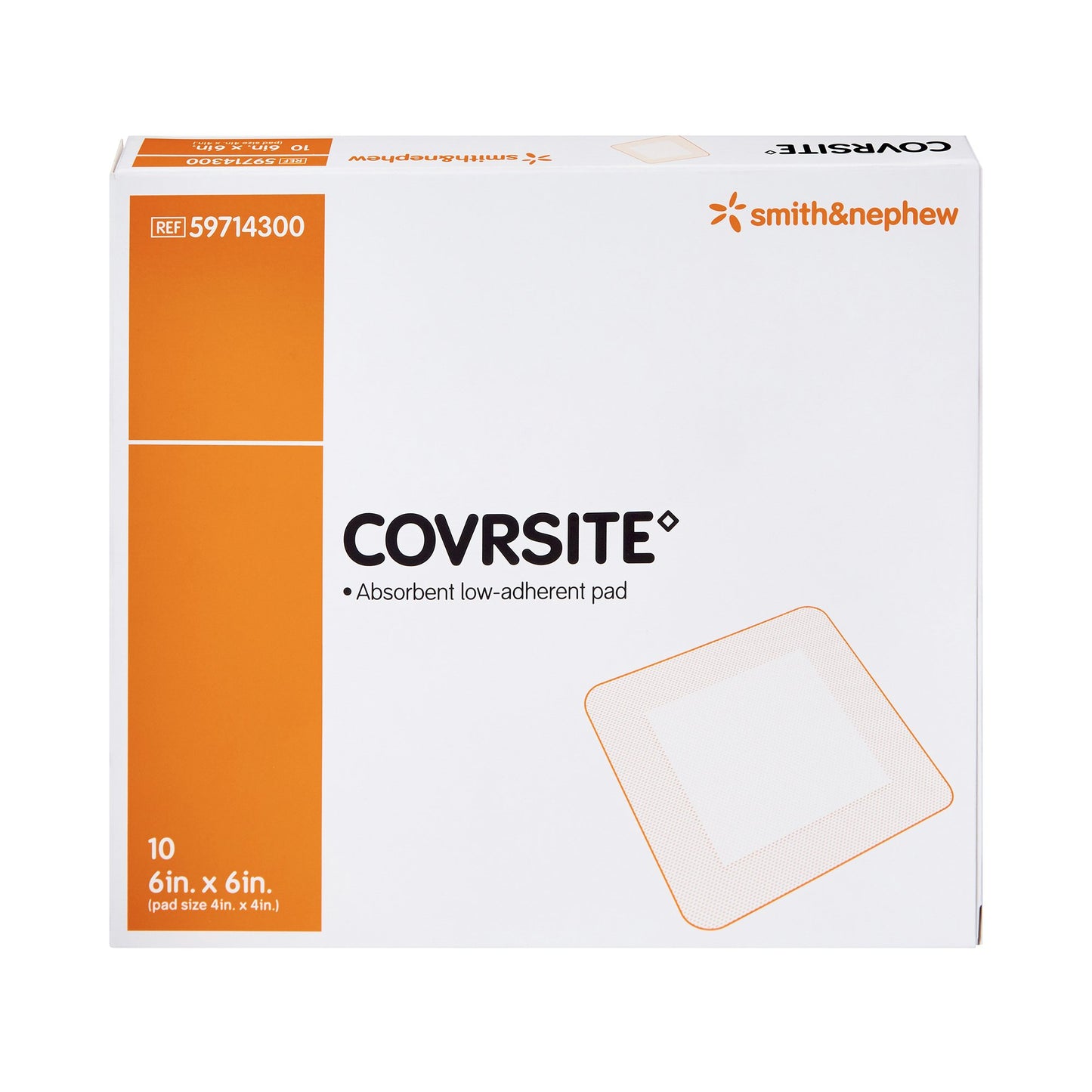 Covrsite Composite Dressing 6 X 6 Inch Square NonSterile Film Backing (350591_CS)
